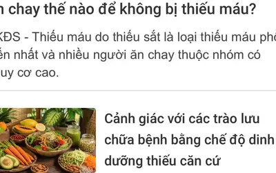 Tăng cường phổ biến kiến thức dinh dưỡng chính thống trên nền tảng số